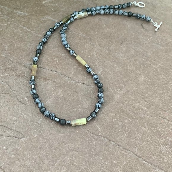 gemstone gypsy boho necklace for men - Picture 9 of 10